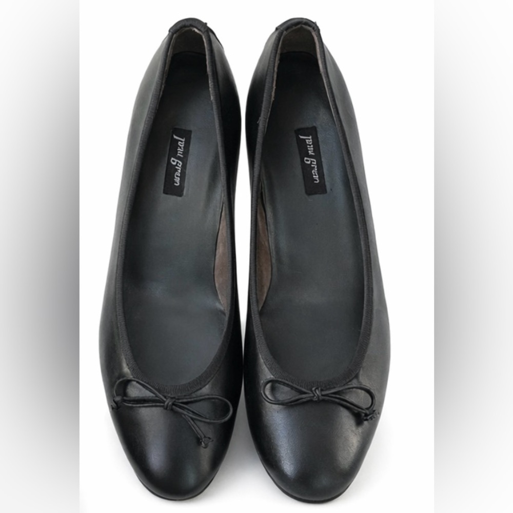 Paul Green Ursula Ballet Black Leather Flat - Picture 2 of 7